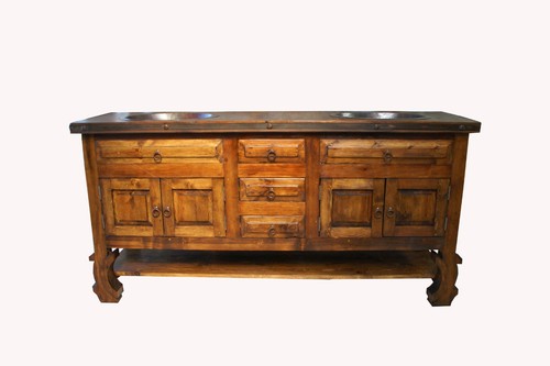 Don pio rustic bathroom vanity - rustic,